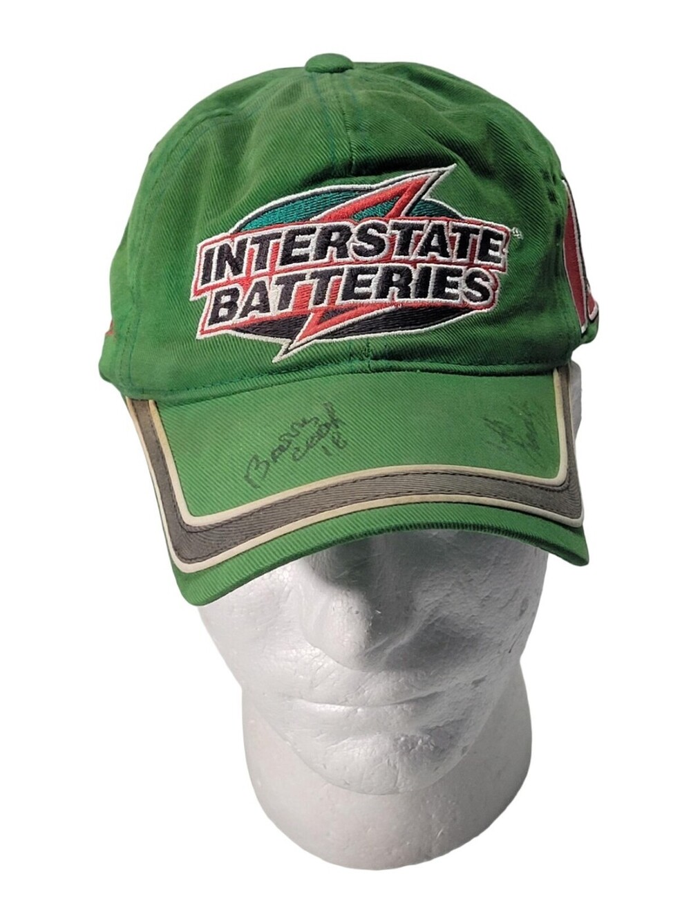 Nascar Interstate Batteries #18 Bobby Labonte Autographed Snapback Hat Cap